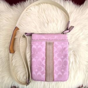 Coach monogram canvas bag